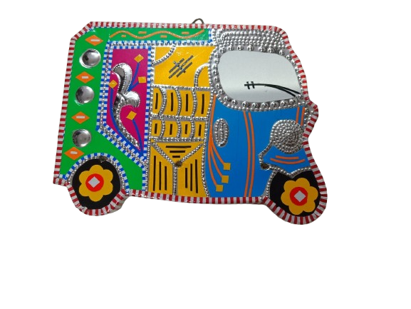Rickshaw Wall Hanging (W-18cm, H-13cm) - Image 3