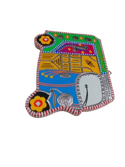 Rickshaw Wall Hanging (W-18cm, H-13cm) - Image 4