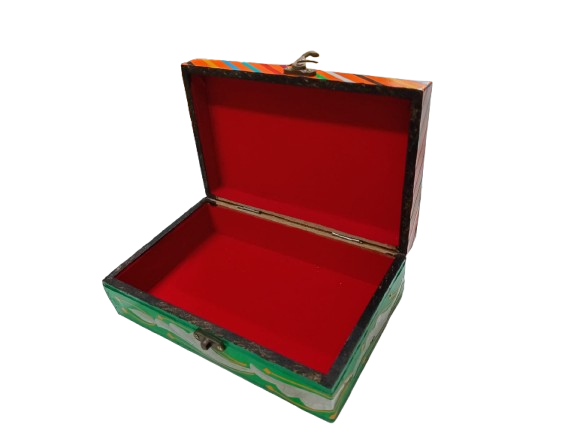 Chamakpatti Box: Real Truck Art Design for Storage and Decoration (W-20, H-12.5 cm) - Image 5