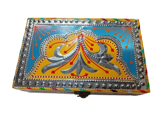 Chamakpatti Box: Real Truck Art Design for Storage and Decoration (W-20, H-12.5 cm) - Image 8