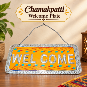 Chamakpatti Welcome Plate (W-27cm, H-15cm)