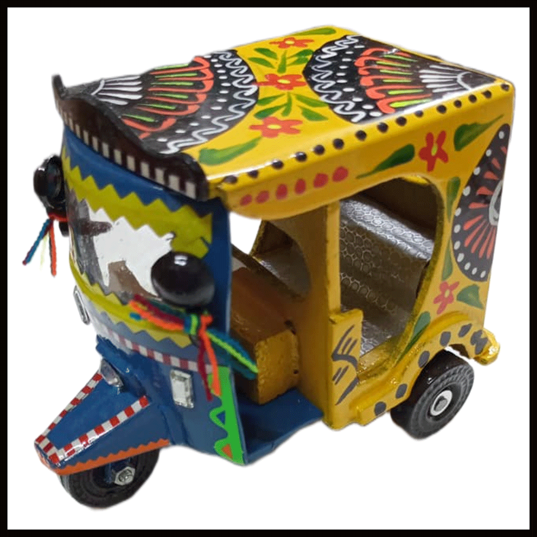 Truck Art Rickshaw (W-7cm:H-10cm:L-12.5cm) - Image 4