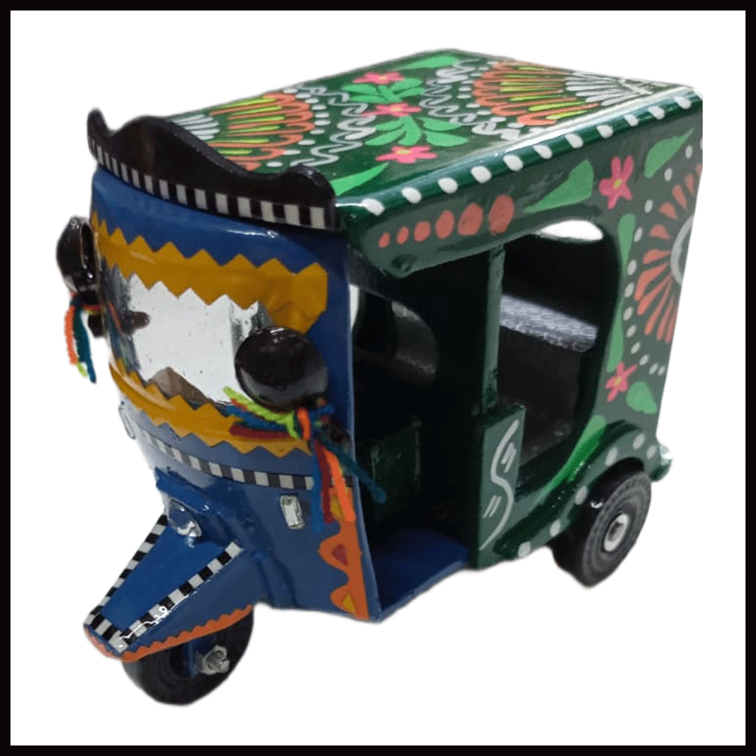 Truck Art Rickshaw (W-7cm:H-10cm:L-12.5cm) - Image 4