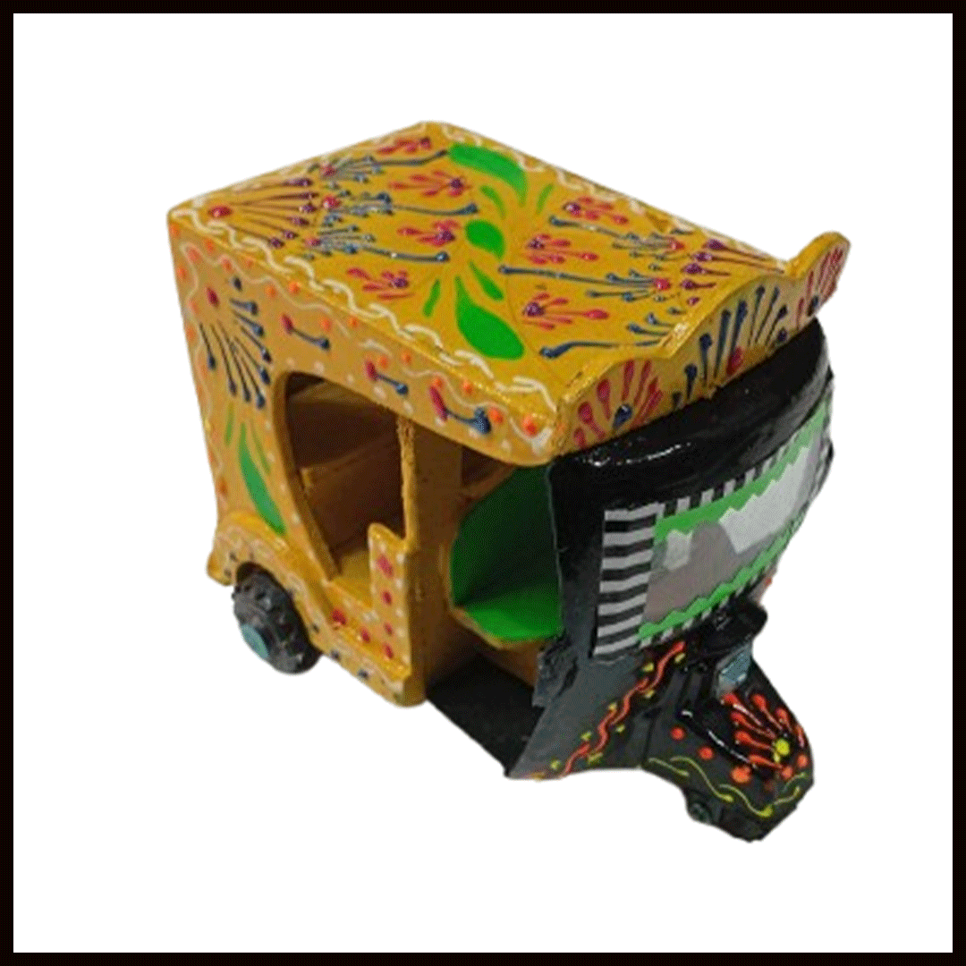 Truck Art Rickshaw (W-7cm:H-10cm:L-12.5cm) - Image 4