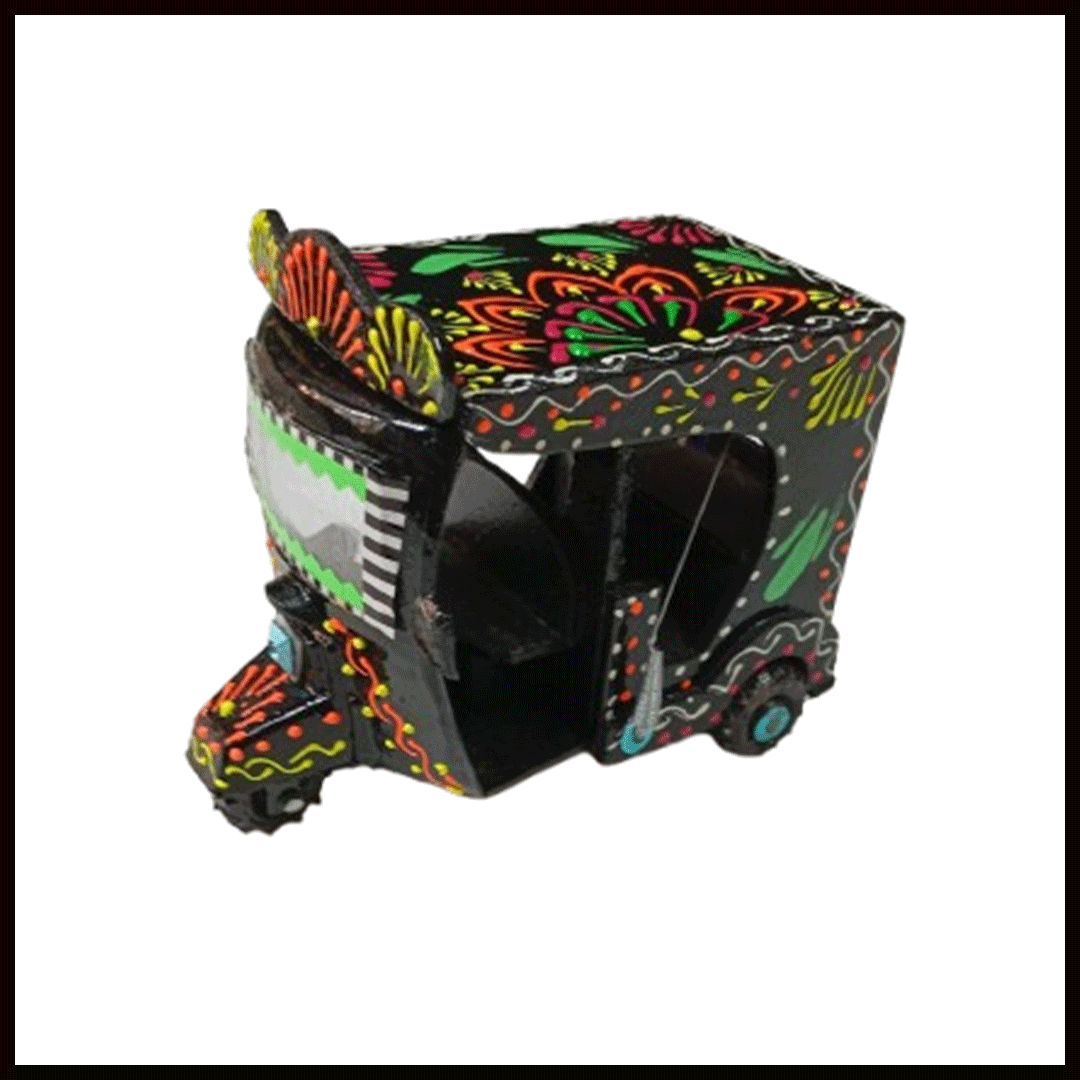 Truck Art Rickshaw (W-7cm:H-10cm:L-12.5cm) - Image 4