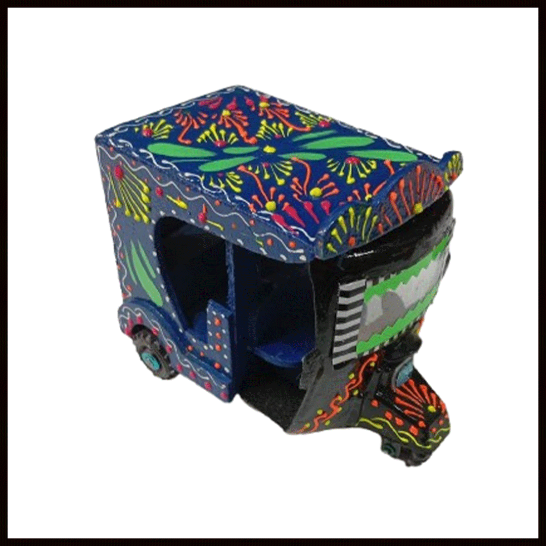 Truck Art Rickshaw (W-7cm:H-10cm:L-12.5cm) - Image 5