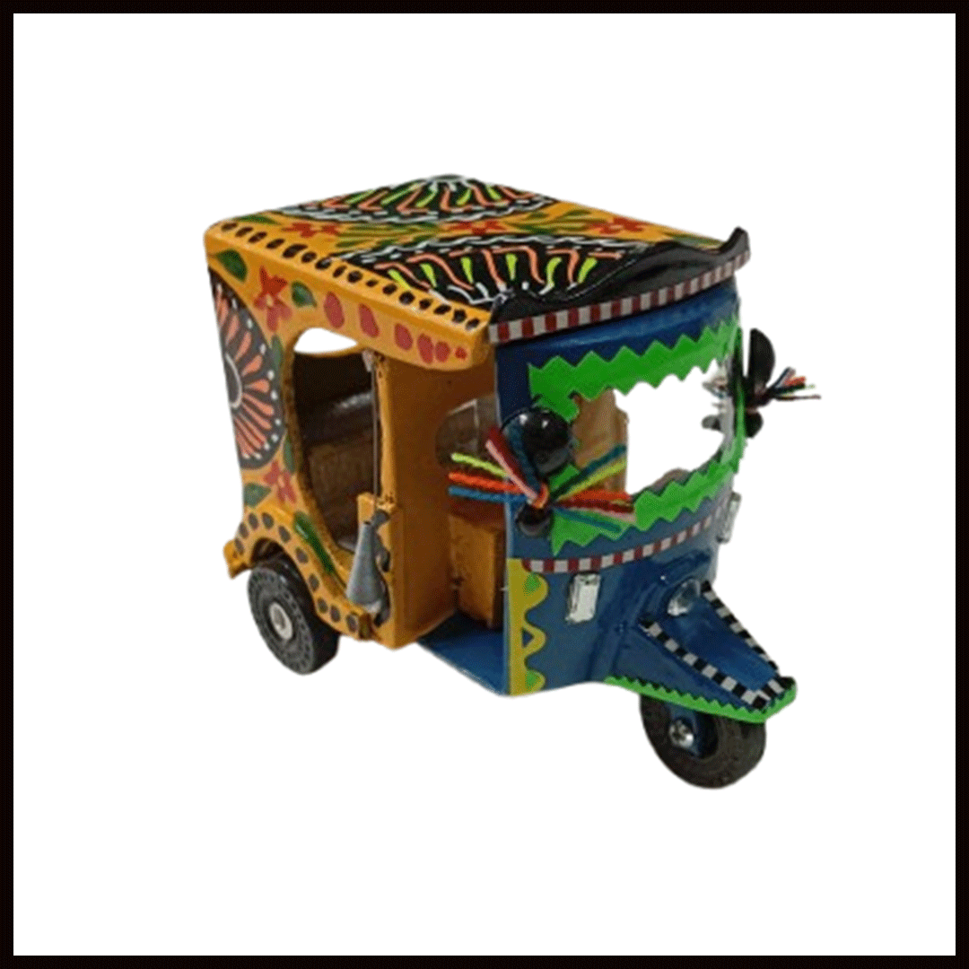Truck Art Rickshaw (W-7cm:H-10cm:L-12.5cm) - Image 4