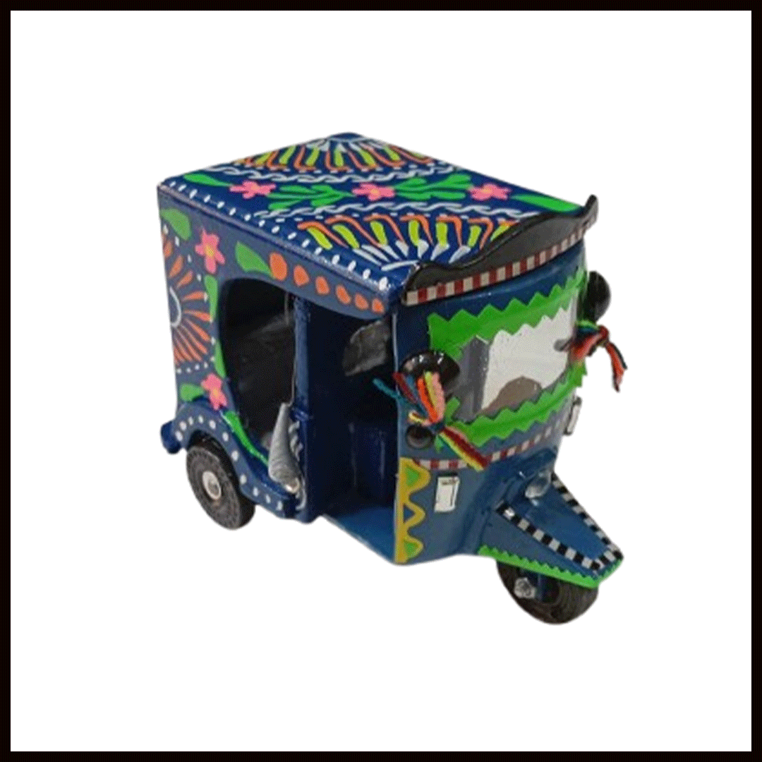 Truck Art Rickshaw (W-7cm:H-10cm:L-12.5cm) - Image 4