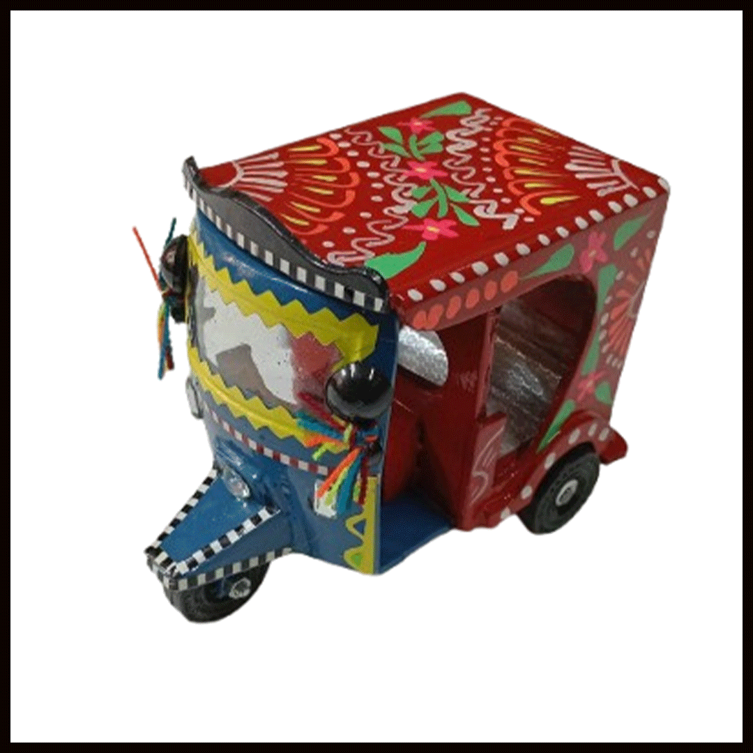 Truck Art Rickshaw (W-7cm:H-10cm:L-12.5cm) - Image 4