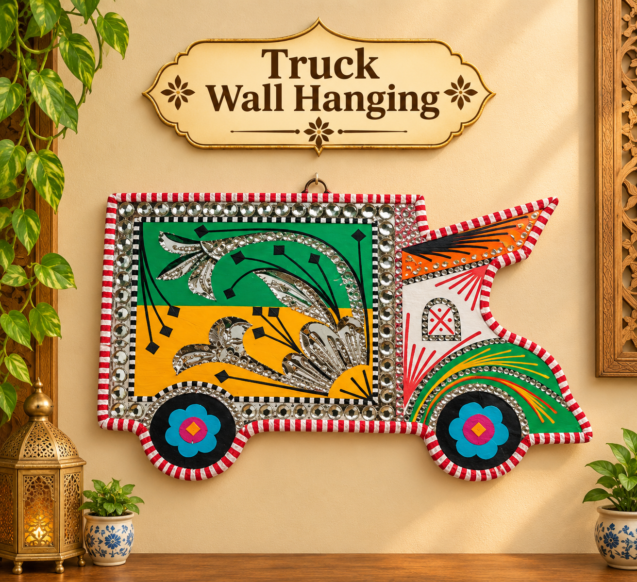 Truck Wall Hanging (W-20cm, H-11.5cm)