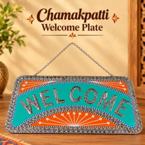 Chamakpatti Welcome Plate (W-29cm, H-15cm)