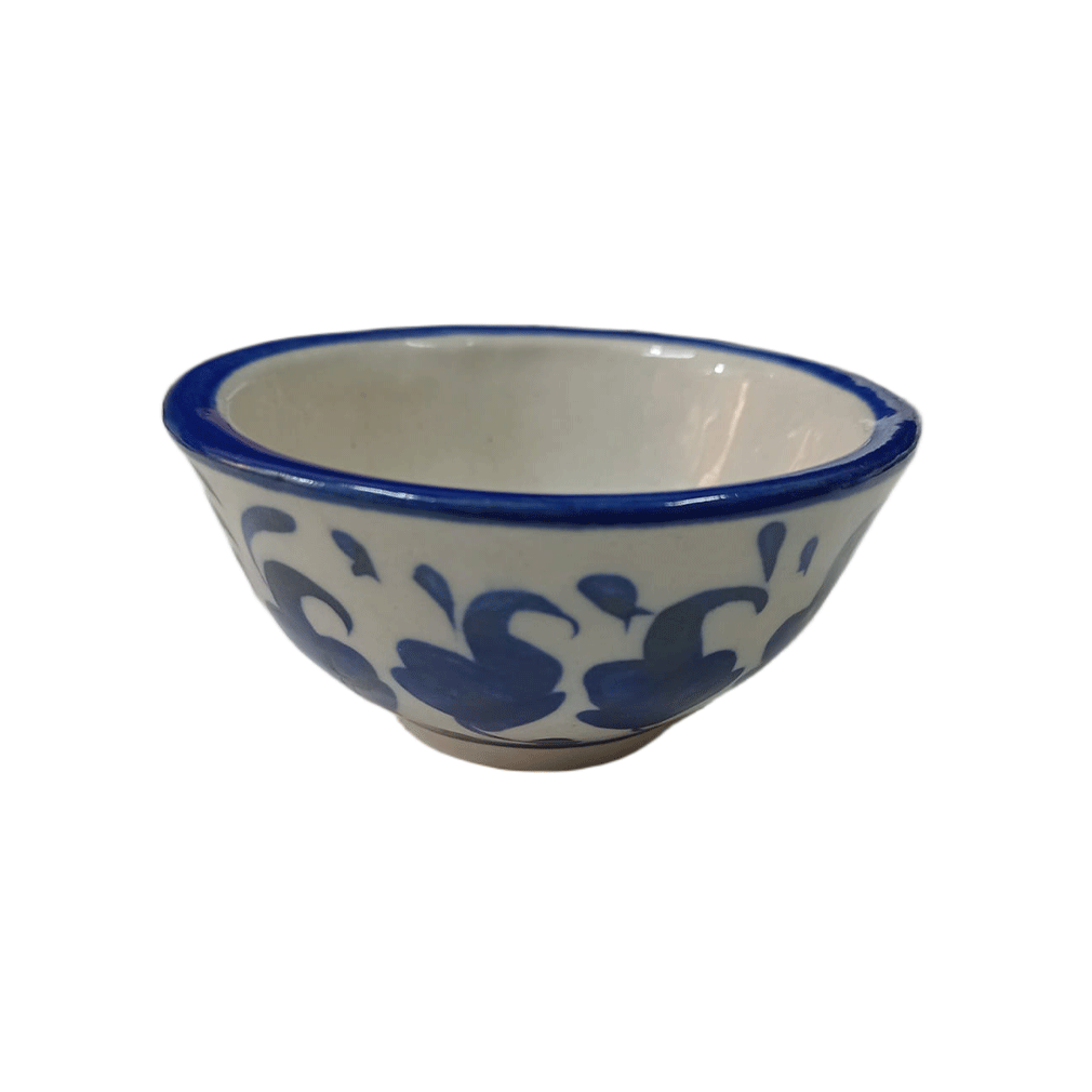 Handcrafted Blue Pottery Bowl (8cm × 4cm) - Image 3