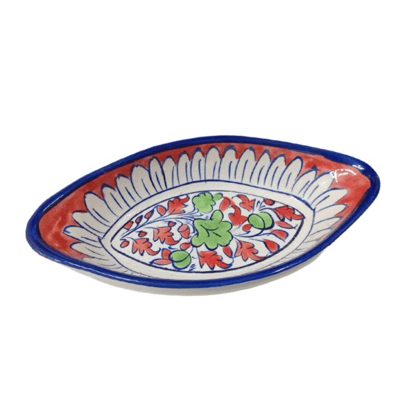 Handcrafted Blue Pottery Deep Bowl (23.5cm × 12cm) - Image 4