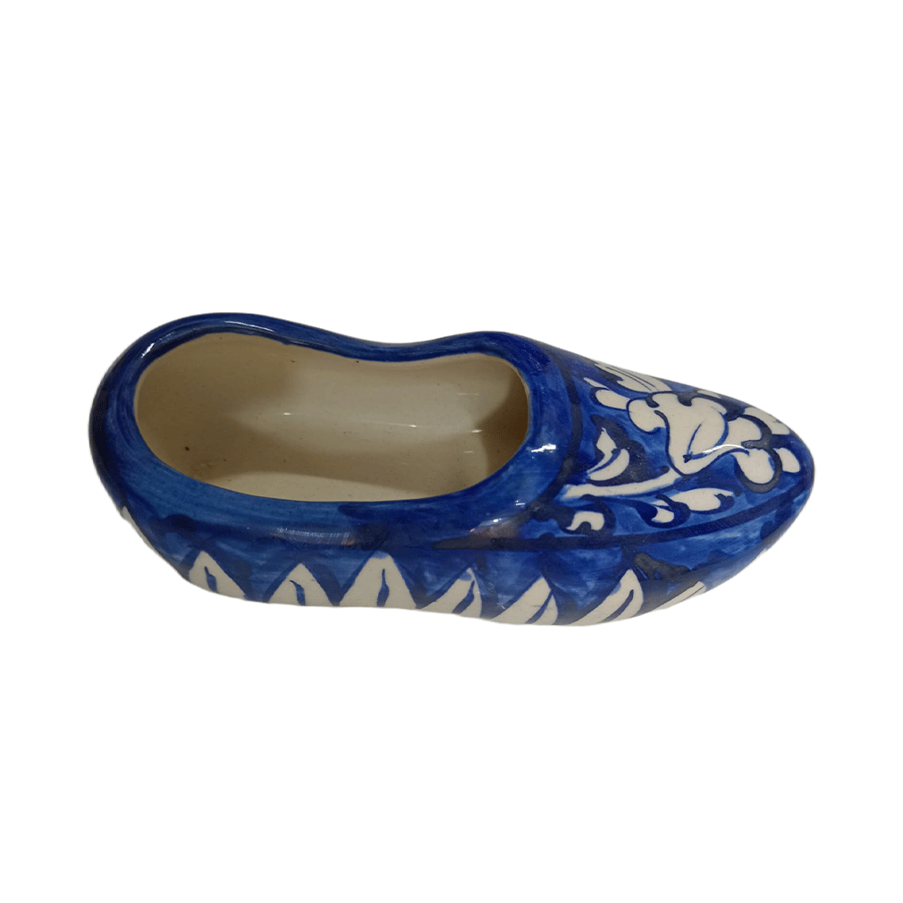 Blue Pottery Shoe Decor - Image 3