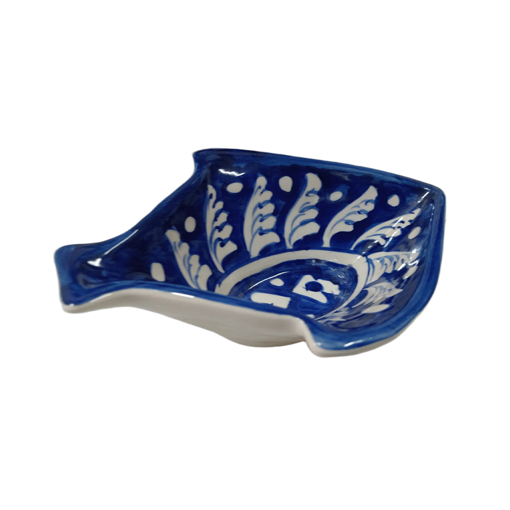 Handcrafted Blue Pottery Deep Bowl (18cm × 14cm) - Image 3