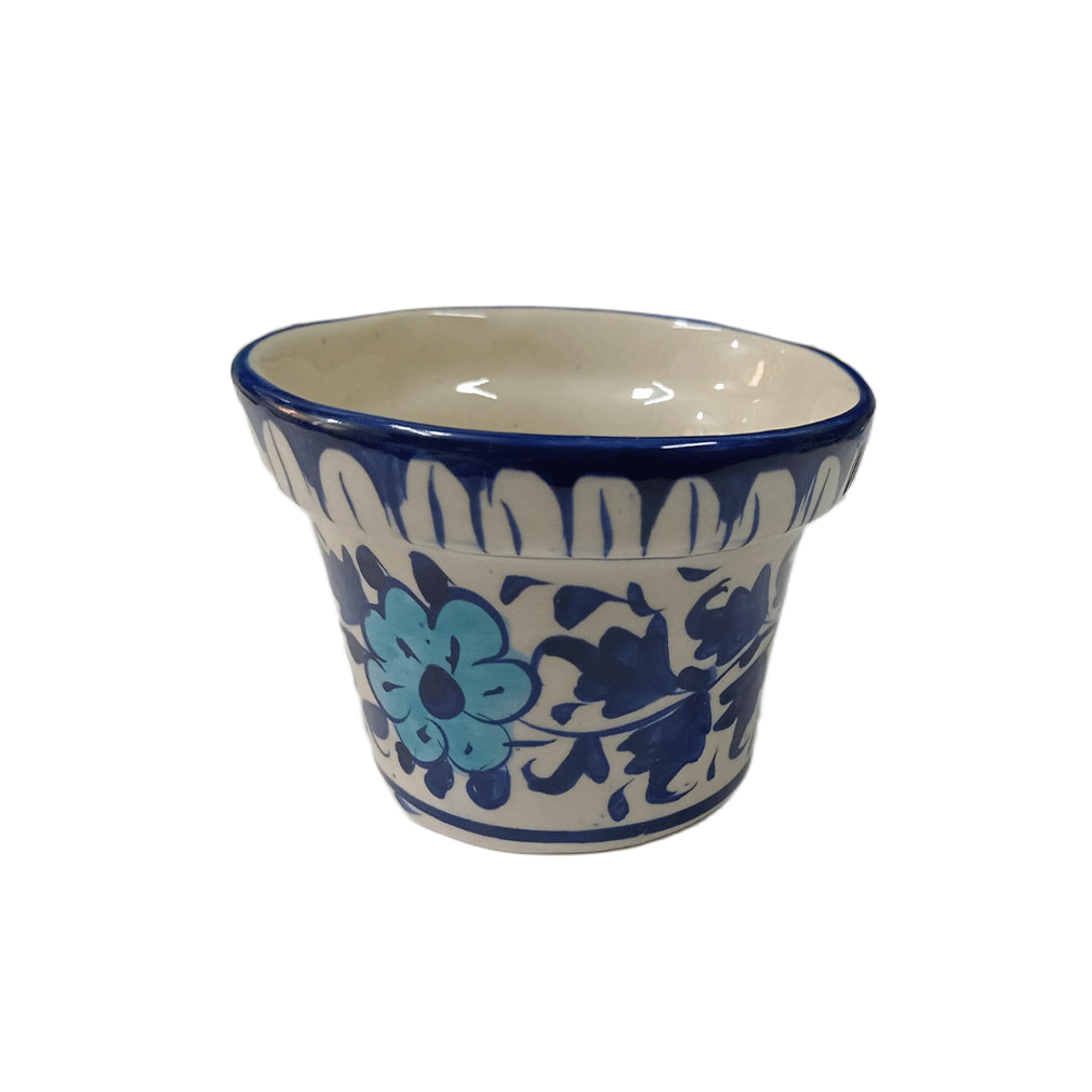 Blue Pottery Butter Cup - Image 3