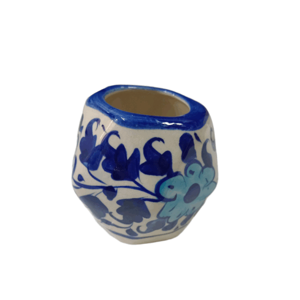 Blue Pottery Diamond Mini Bowl (5cm × 5.6cm) - Image 4