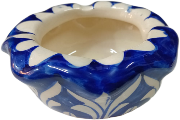 Blue Pottery Handcrafted Ashtray (10.5cm × 4.5cm) - Image 6