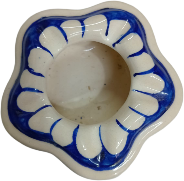 Blue Pottery Handcrafted Ashtray (10.5cm × 4.5cm) - Image 6