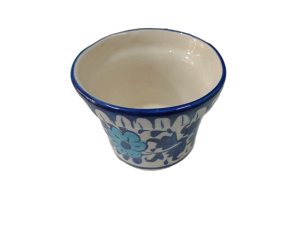 Blue Pottery Butter Cup - Image 4