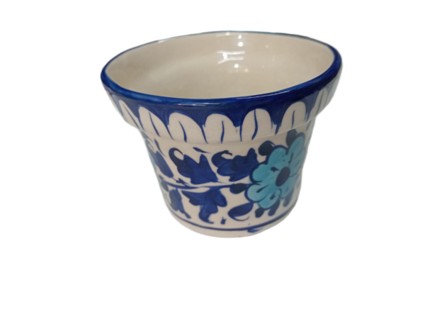 Blue Pottery Butter Cup - Image 5