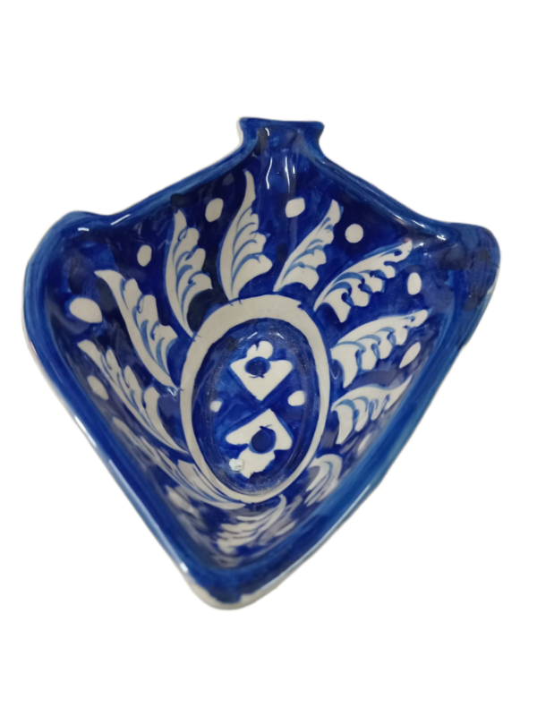 Handcrafted Blue Pottery Deep Bowl (18cm × 14cm) - Image 5