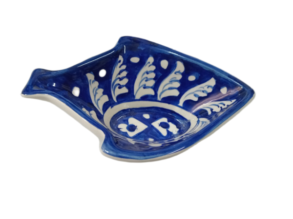 Handcrafted Blue Pottery Deep Bowl (18cm × 14cm) - Image 6