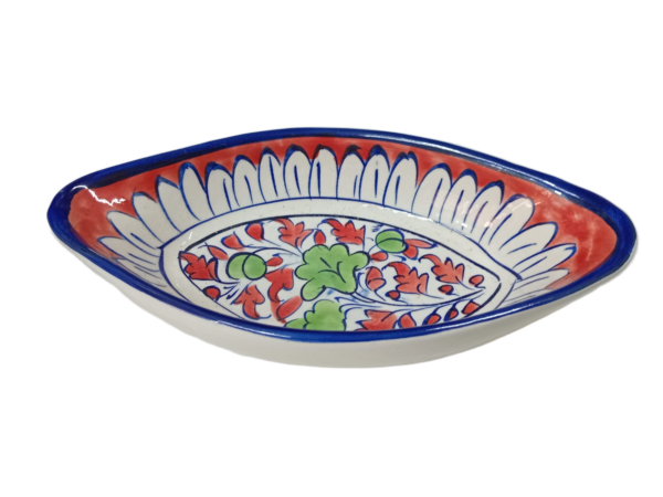 Handcrafted Blue Pottery Deep Bowl (23.5cm × 12cm) - Image 5