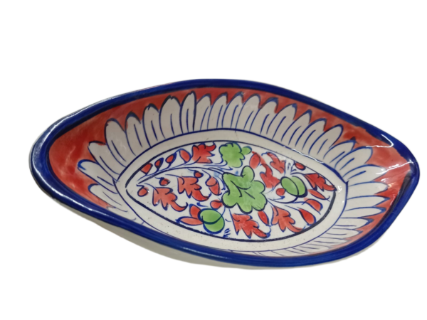 Handcrafted Blue Pottery Deep Bowl (23.5cm × 12cm) - Image 6