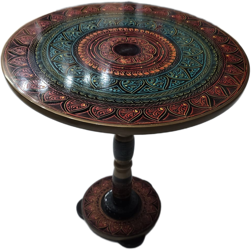 Naqsheen Coffee Table (D:43 cm | H:46 cm) - Image 4