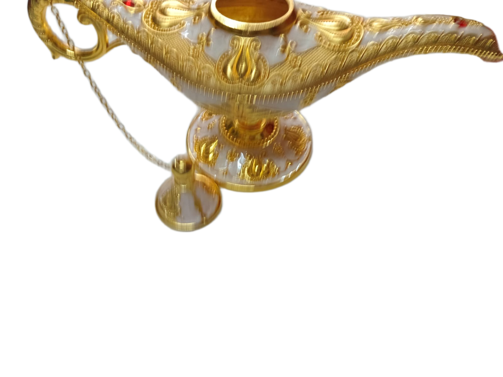 Vintage Style Aladdin Lamp Unique Gift & Decor Showpiece (W-23cm x H-12.5cm) - Image 4