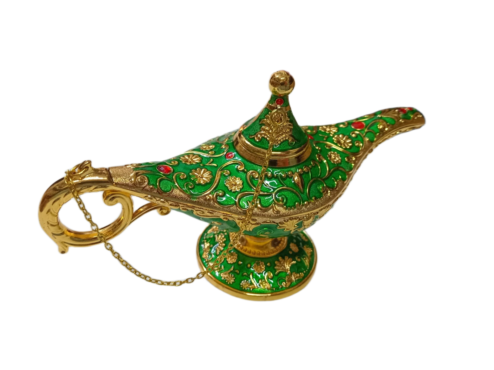 Vintage Style Aladdin Lamp Unique Gift & Decor Showpiece (W-23cm x H-12.5cm) - Image 9