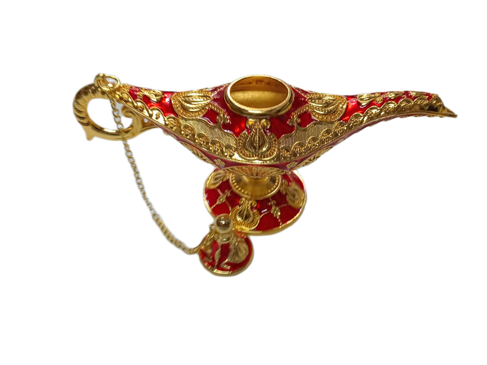 Vintage Style Aladdin Lamp Unique Gift & Decor Showpiece (W-23cm x H-12.5cm) - Image 4