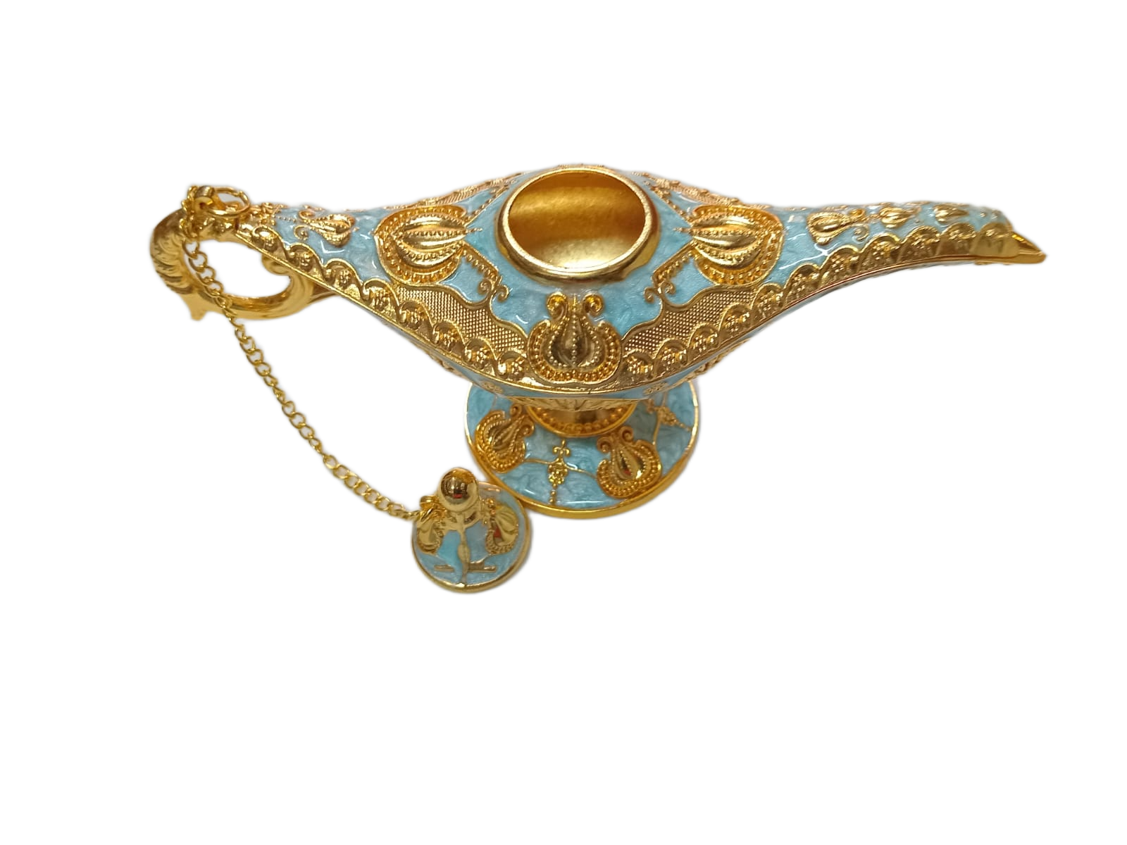 Vintage Style Aladdin Lamp Unique Gift & Decor Showpiece (W-16cm x H-9cm) - Image 4