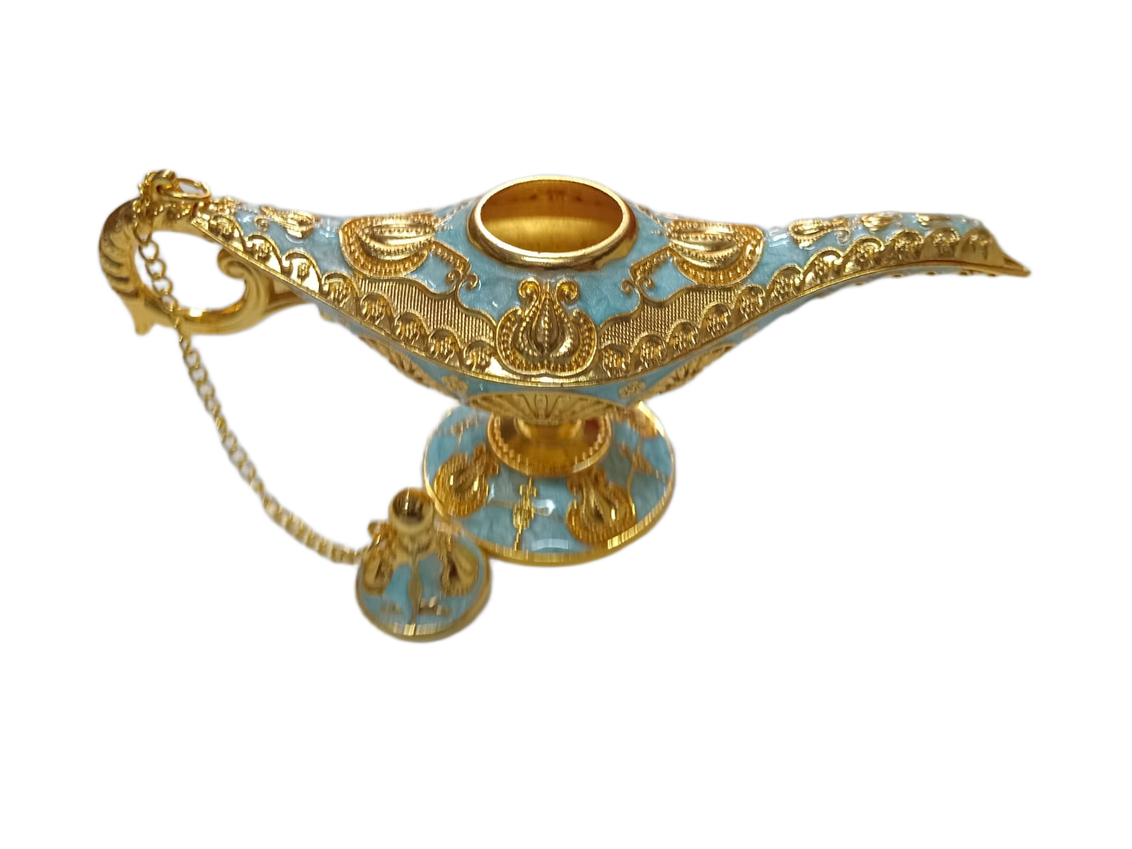 Vintage Style Aladdin Lamp Unique Gift & Decor Showpiece (W-16cm x H-9cm) - Image 5