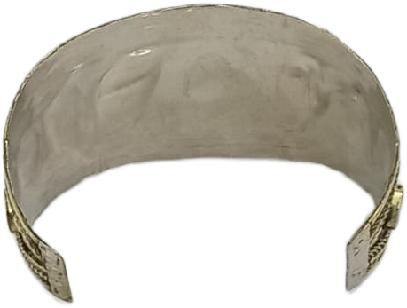 Afghani Antique Style Stone Cuff Bracelet - Image 6
