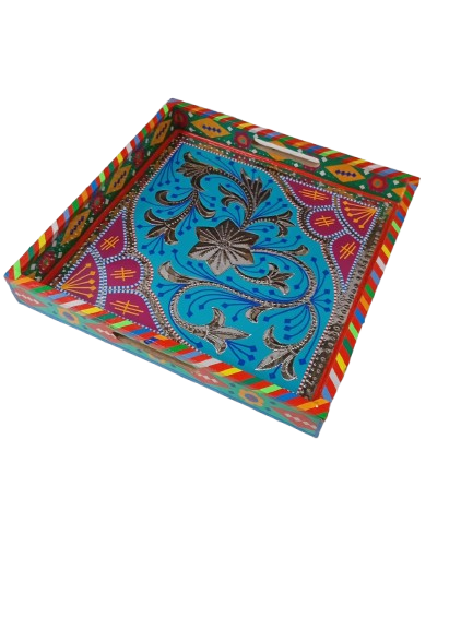 Chamakpatti Handmade Square Tray (30x30cm) - Image 6