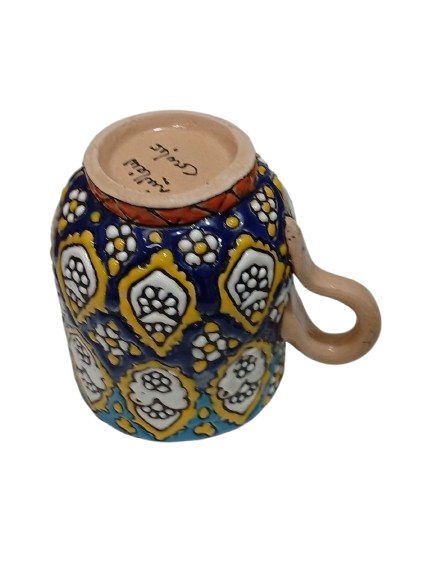 Handcrafted Iraani Mug – Traditional Artistic Tea & Coffee Cup with Vibrant Patterns - Image 3