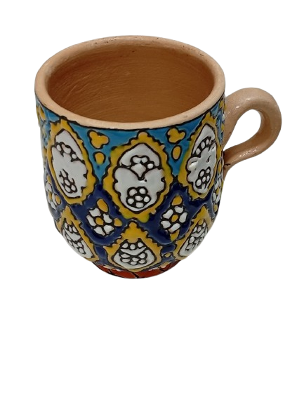 Handcrafted Iraani Mug – Traditional Artistic Tea & Coffee Cup with Vibrant Patterns - Image 5