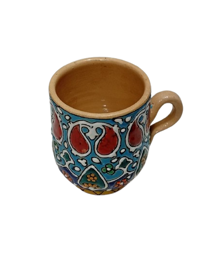 Handcrafted Iraani Mug – Traditional Artistic Tea & Coffee Cup with Vibrant Patterns - Image 5