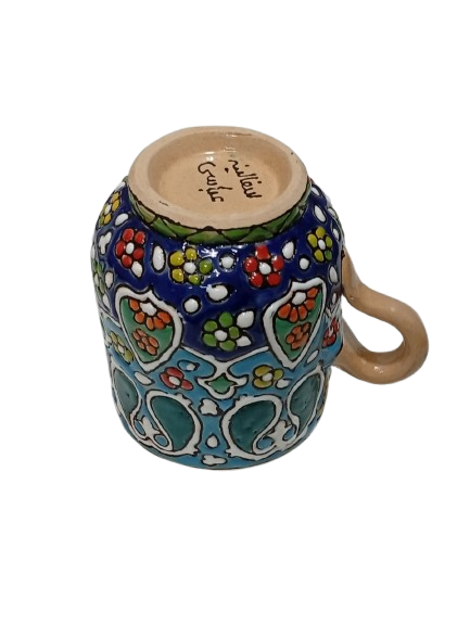 Handcrafted Iraani Mug – Traditional Artistic Tea & Coffee Cup with Vibrant Patterns - Image 5