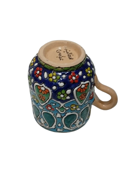 Handcrafted Iraani Mug – Traditional Artistic Tea & Coffee Cup with Vibrant Patterns - Image 3