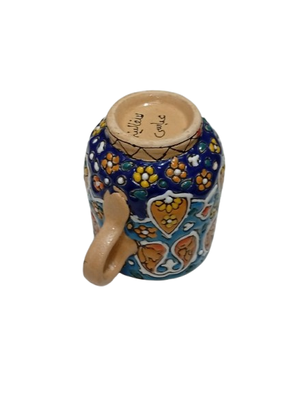 Handcrafted Iraani Mug – Traditional Artistic Tea & Coffee Cup with Vibrant Patterns - Image 3