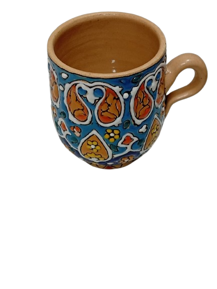Handcrafted Iraani Mug – Traditional Artistic Tea & Coffee Cup with Vibrant Patterns - Image 4