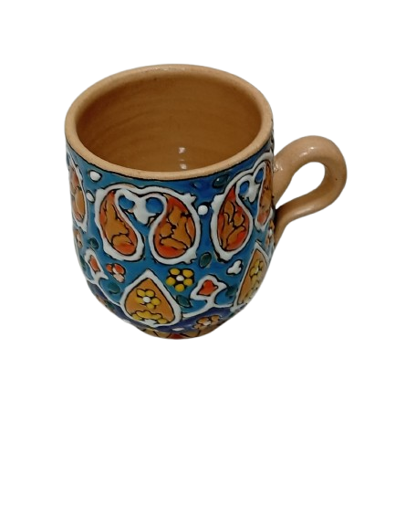 Handcrafted Iraani Mug – Traditional Artistic Tea & Coffee Cup with Vibrant Patterns - Image 5