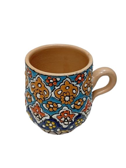 Handcrafted Iraani Mug – Traditional Artistic Tea & Coffee Cup with Vibrant Patterns - Image 3