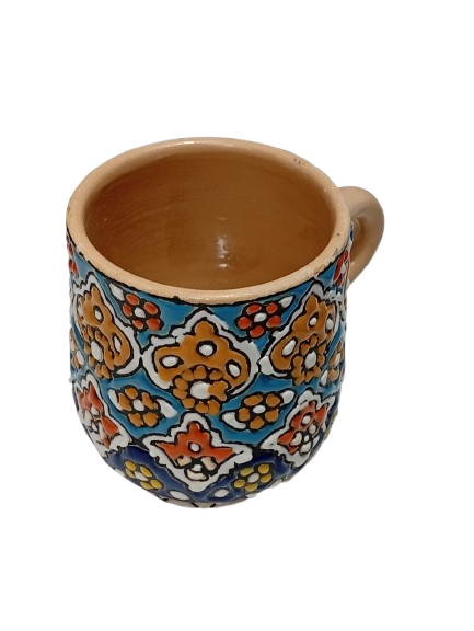 Handcrafted Iraani Mug – Traditional Artistic Tea & Coffee Cup with Vibrant Patterns - Image 4