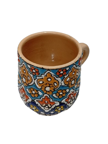 Handcrafted Iraani Mug – Traditional Artistic Tea & Coffee Cup with Vibrant Patterns - Image 6