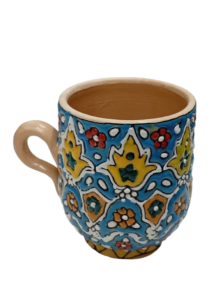 Handcrafted Iraani Mug – Traditional Artistic Tea & Coffee Cup with Vibrant Patterns - Image 3