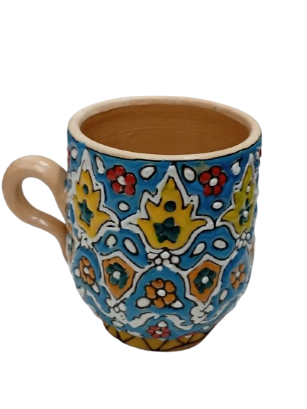 Handcrafted Iraani Mug – Traditional Artistic Tea & Coffee Cup with Vibrant Patterns - Image 5